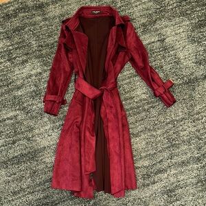 Trench London purple/Red Trench Coat